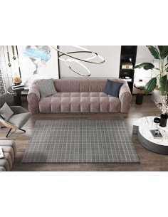 Alfombras-Crevillente-geométrica-libre-de-químicos-diseño-moderna-calidad-envío-GRATIS-SENSATION / Plata 2