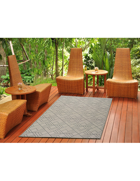 Alfombras-Crevillente-étnica-indoor-outdoor--diseño--moderna-calidad-terraza-piscina-patio-envíos-SILVANA  / Beige
