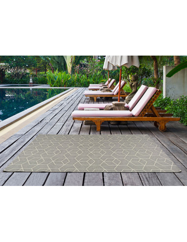 Alfombras-Crevillente-étnica-indoor-outdoor--diseño--moderna-calidad-terraza-piscina-patio-envíos GRATIS-SILVANA/ Plata
