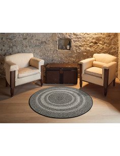 Alfombras-Crevillente-étnica-indoor-outdoor--diseño--moderna-calidad-terraza-piscina-patio-envíos GRATIS-SILVANA/ negro 2